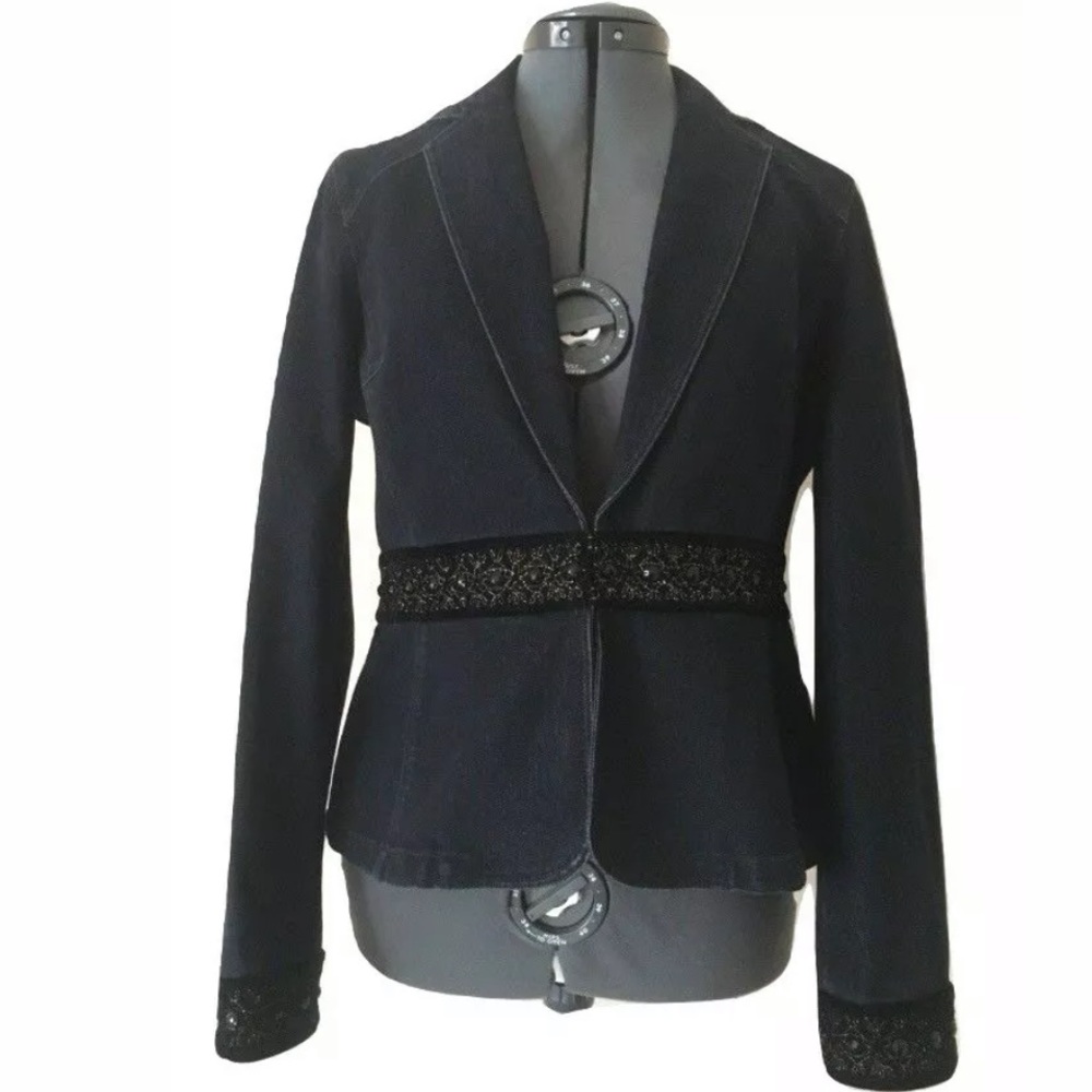 Nine West Jacket Size Small Blue Denim